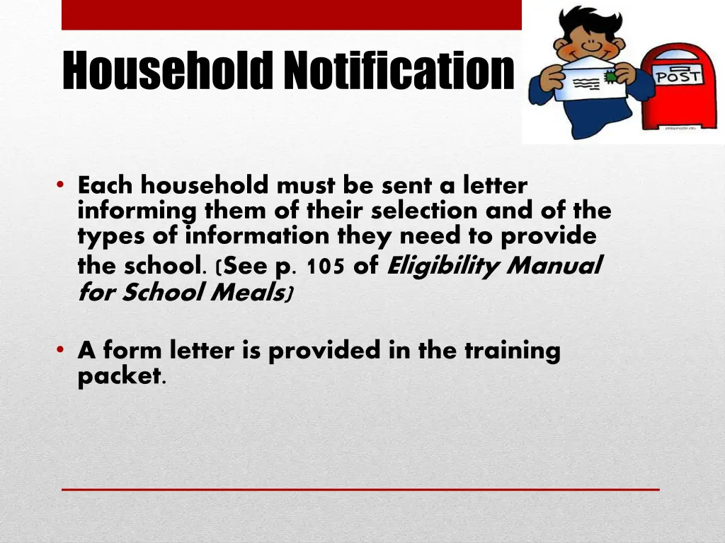 household notification