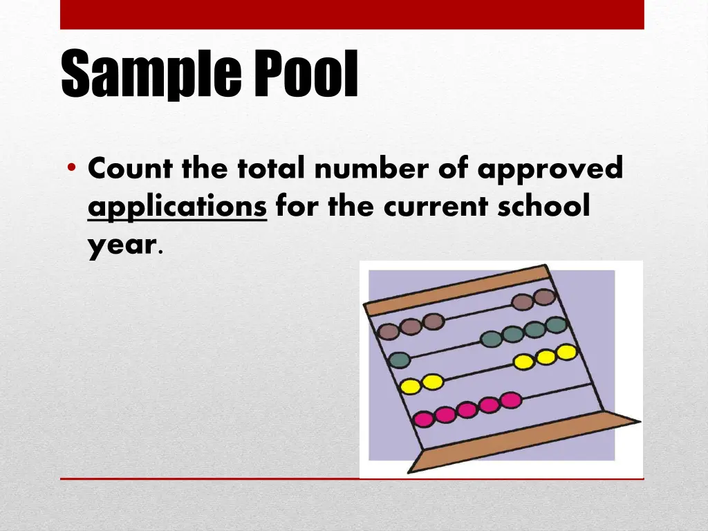 sample pool