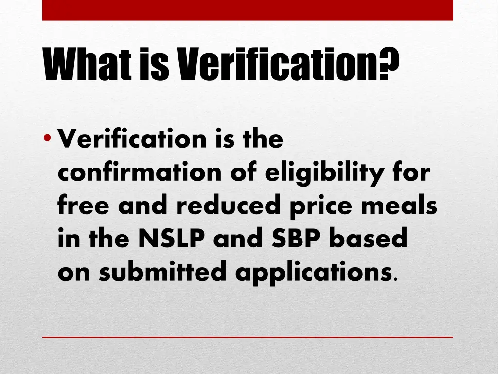 what is verification