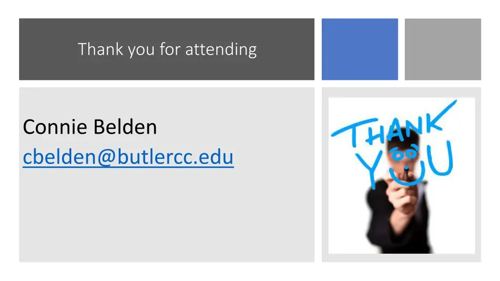 thank you for attending
