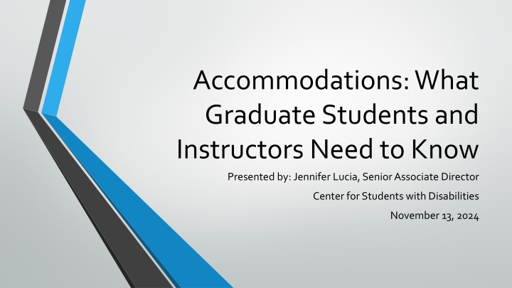 accommodations what graduate students