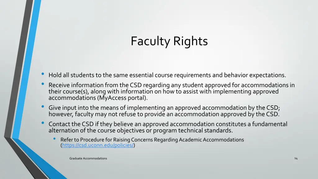 faculty rights