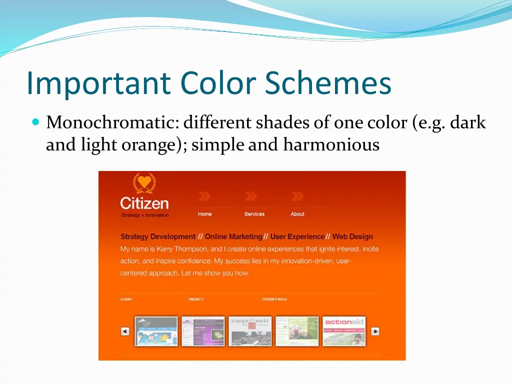 important color schemes