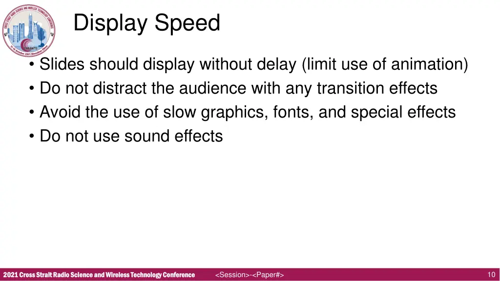 display speed