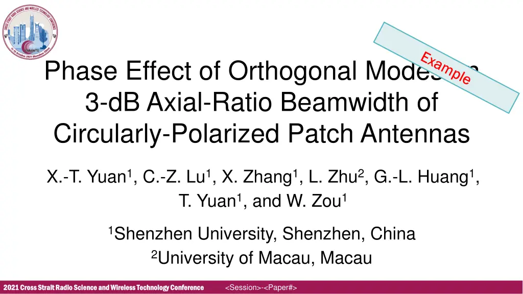 phase effect of orthogonal modes on 3 db axial