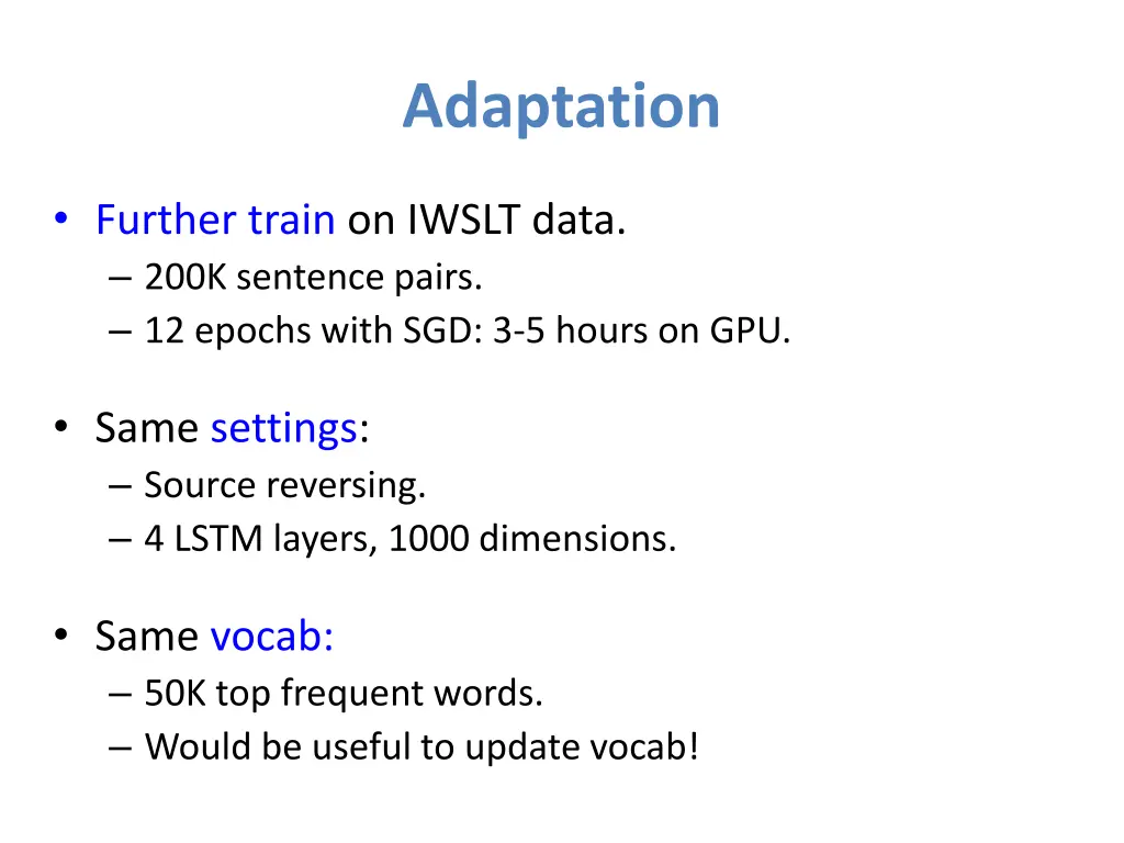 adaptation
