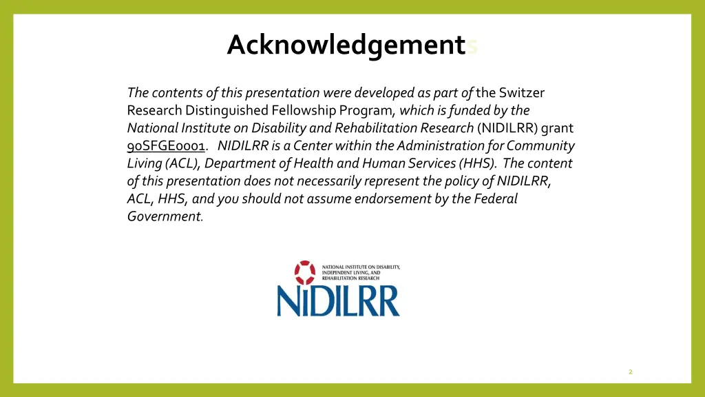 acknowledgements