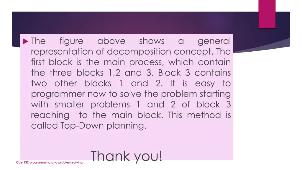 the representation of decomposition concept