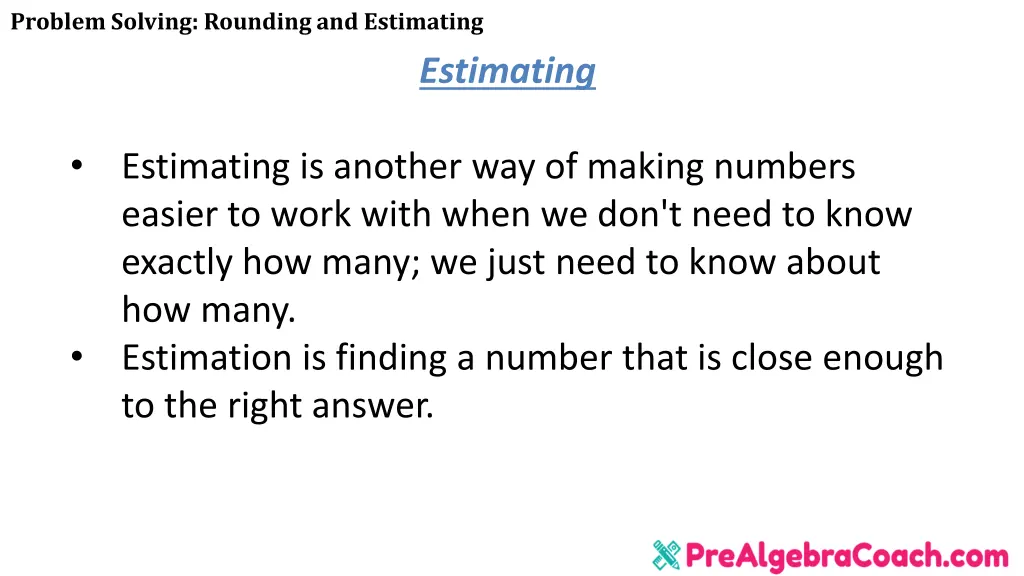 problem solving rounding and estimating 21