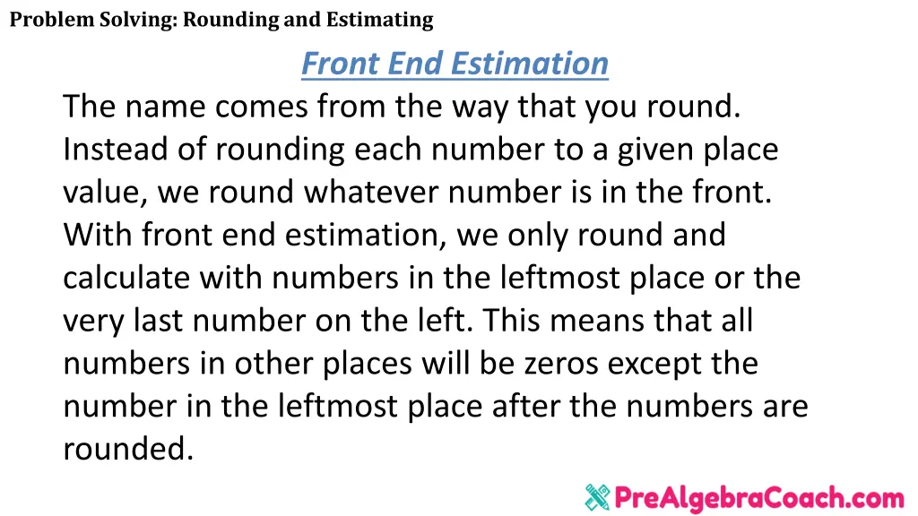 problem solving rounding and estimating 23