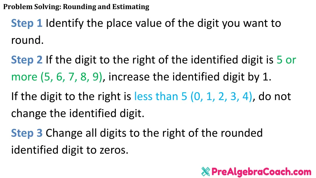 problem solving rounding and estimating 3