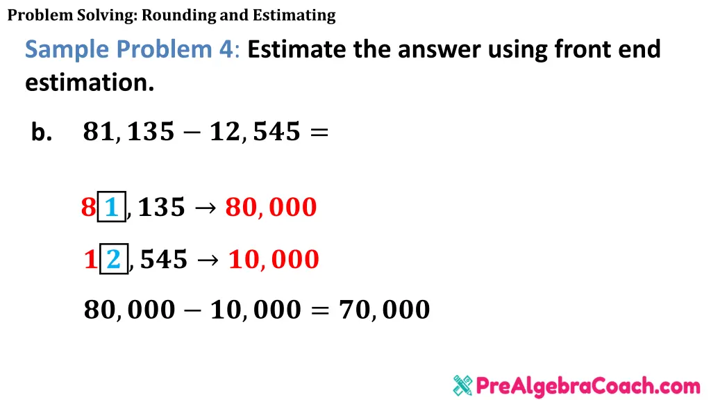 problem solving rounding and estimating sample 11