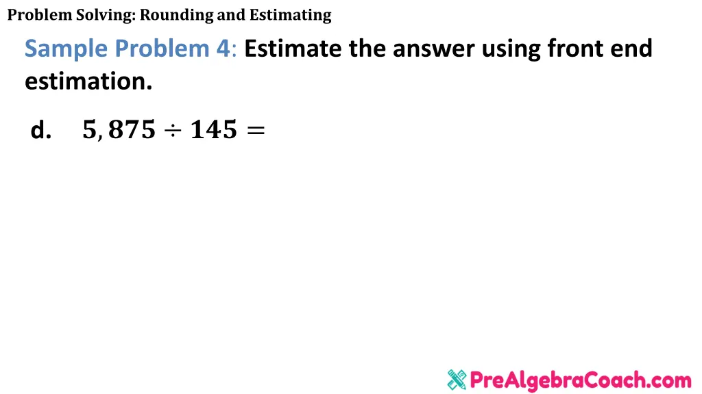 problem solving rounding and estimating sample 14