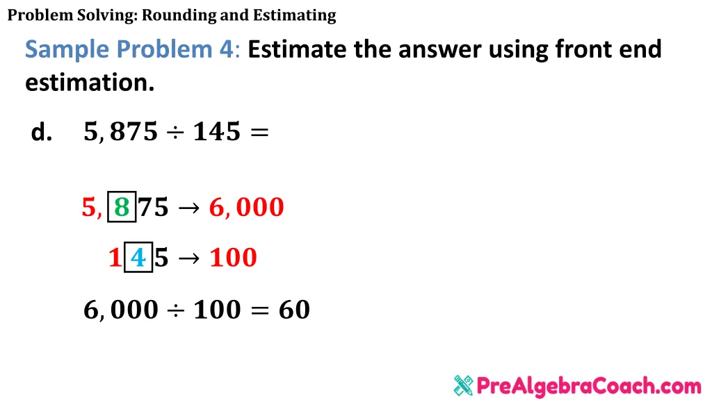 problem solving rounding and estimating sample 15