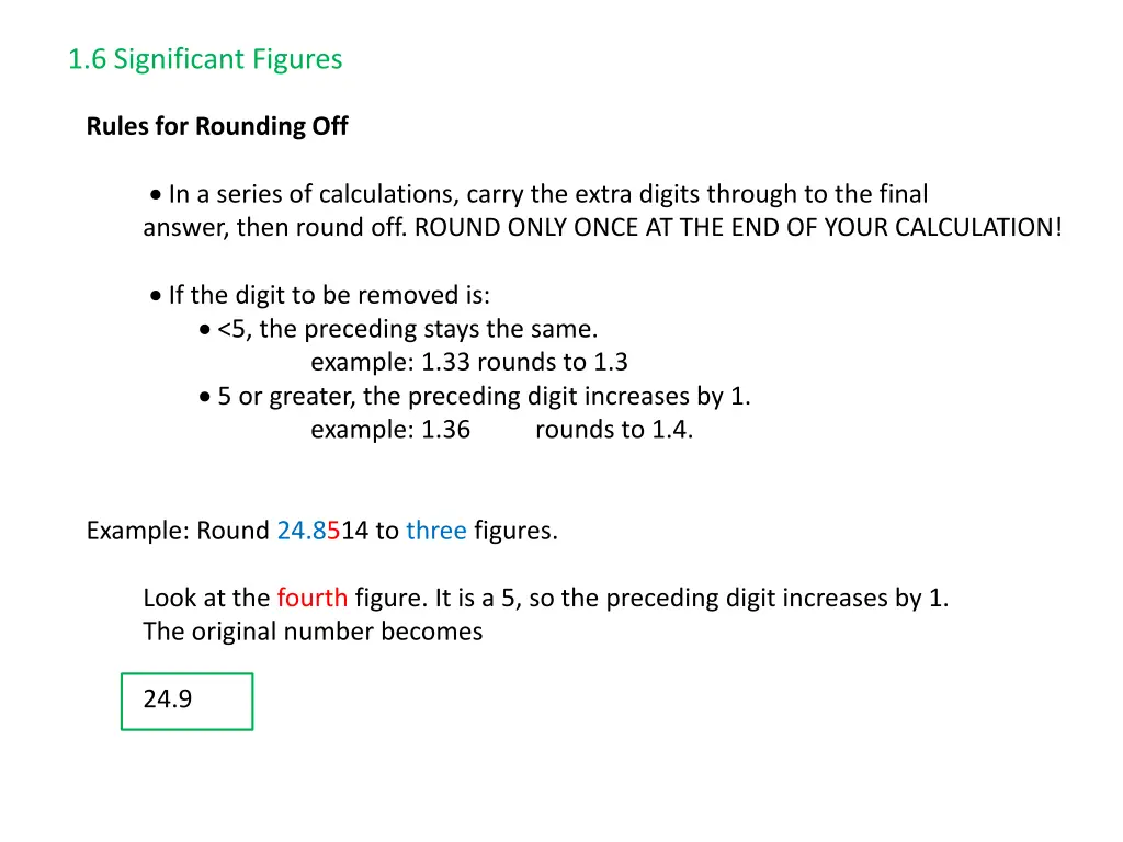 1 6 significant figures 7