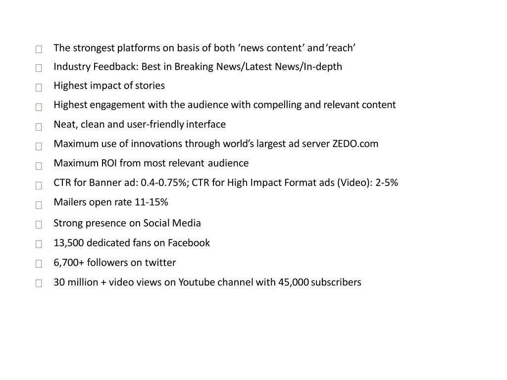 the strongest platforms on basis of both news