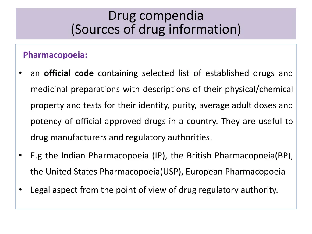 drug compendia