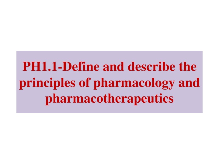 ph1 1 define and describe the principles