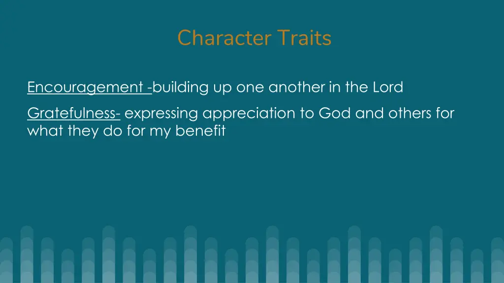 character traits 2