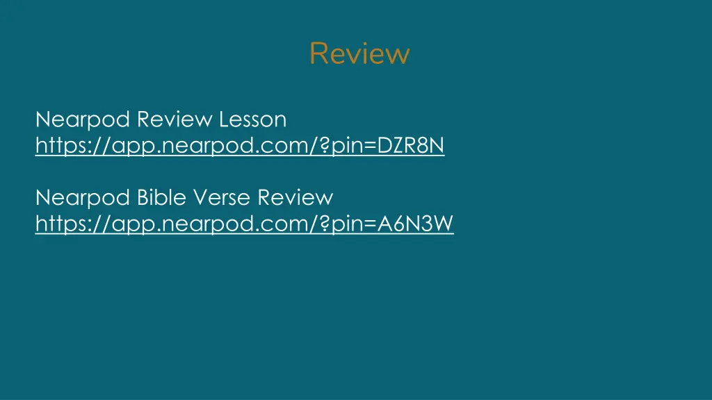 review