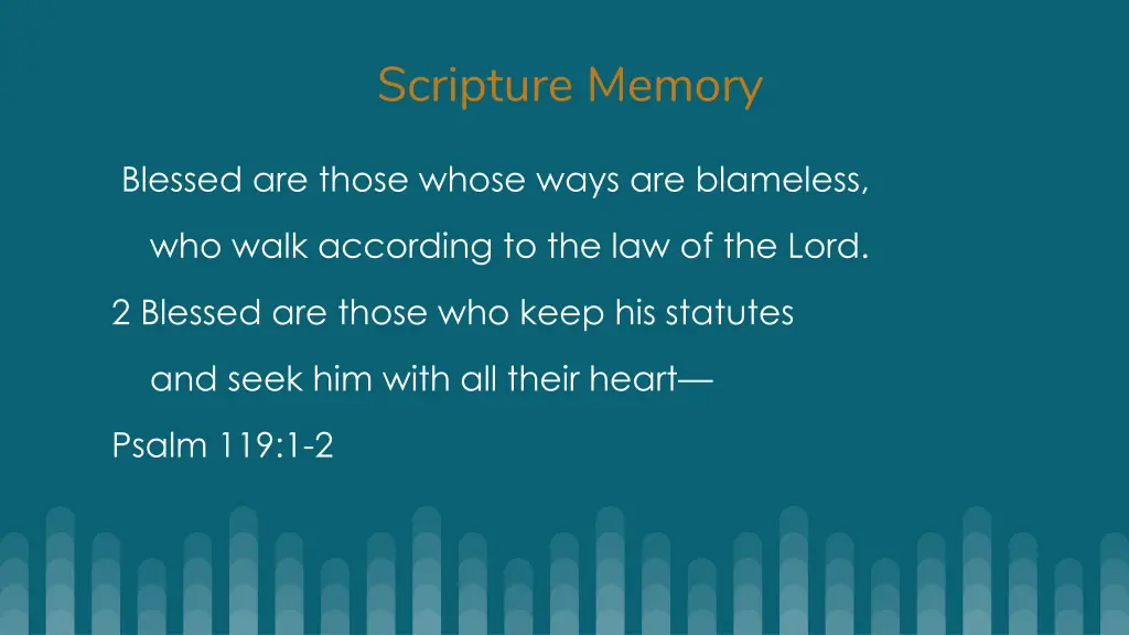 scripture memory