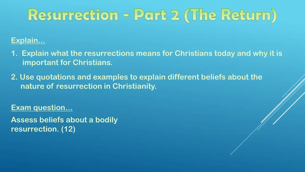 resurrection part 2 the return 2