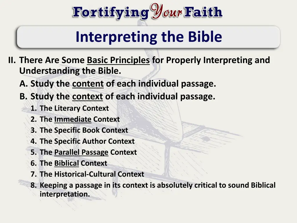 interpreting the bible 2