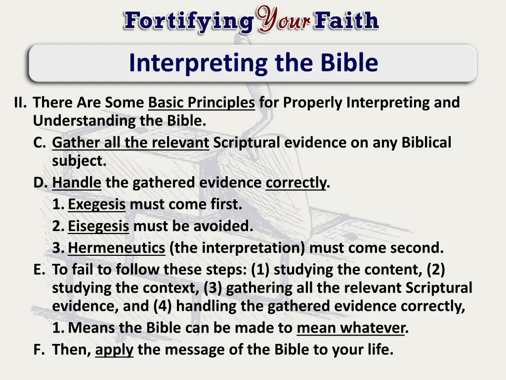 interpreting the bible 3