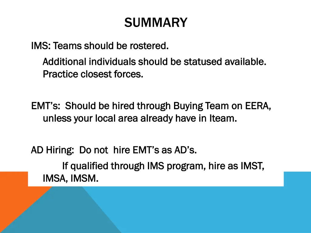 summary