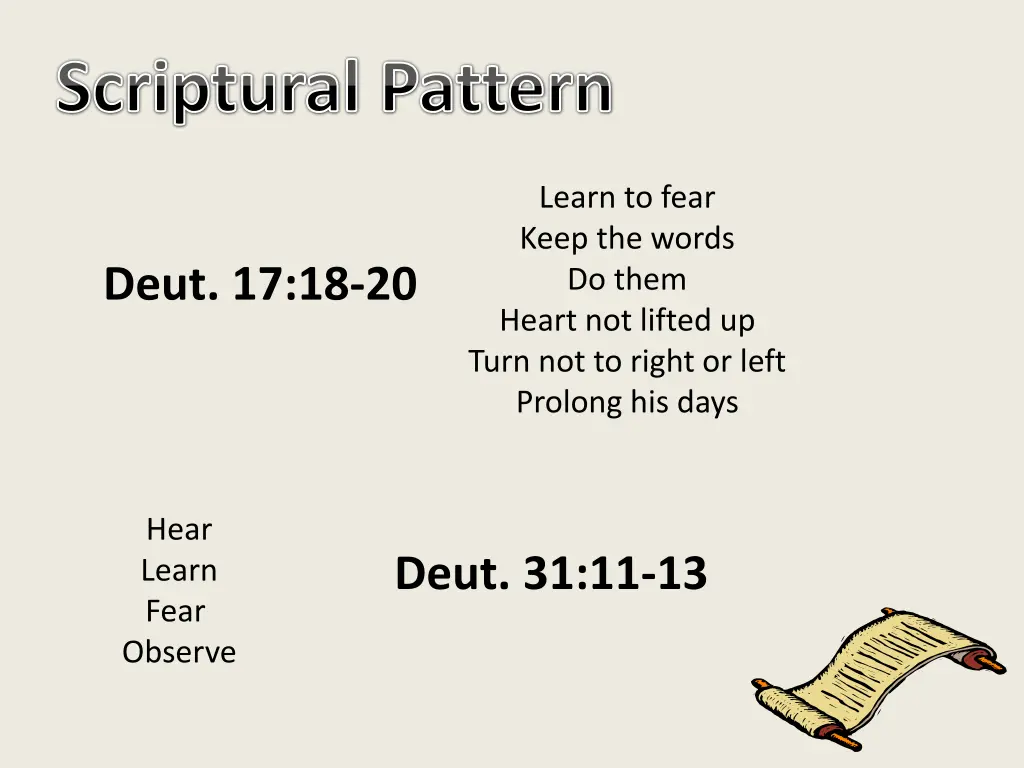 scriptural pattern