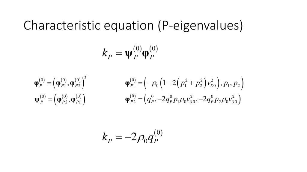 characteristic equation p eigenvalues