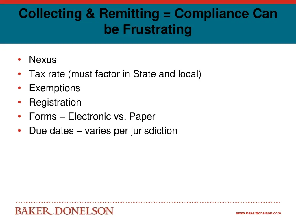 collecting remitting compliance can be frustrating