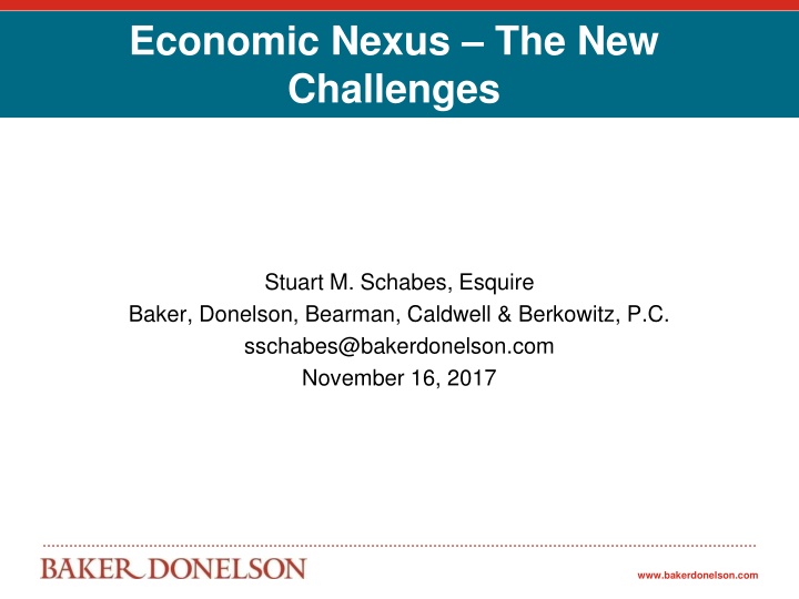 economic nexus the new challenges