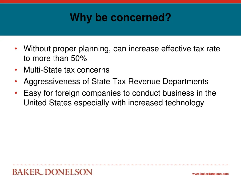 why be concerned