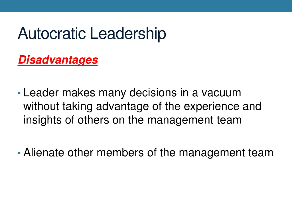 autocratic leadership 5