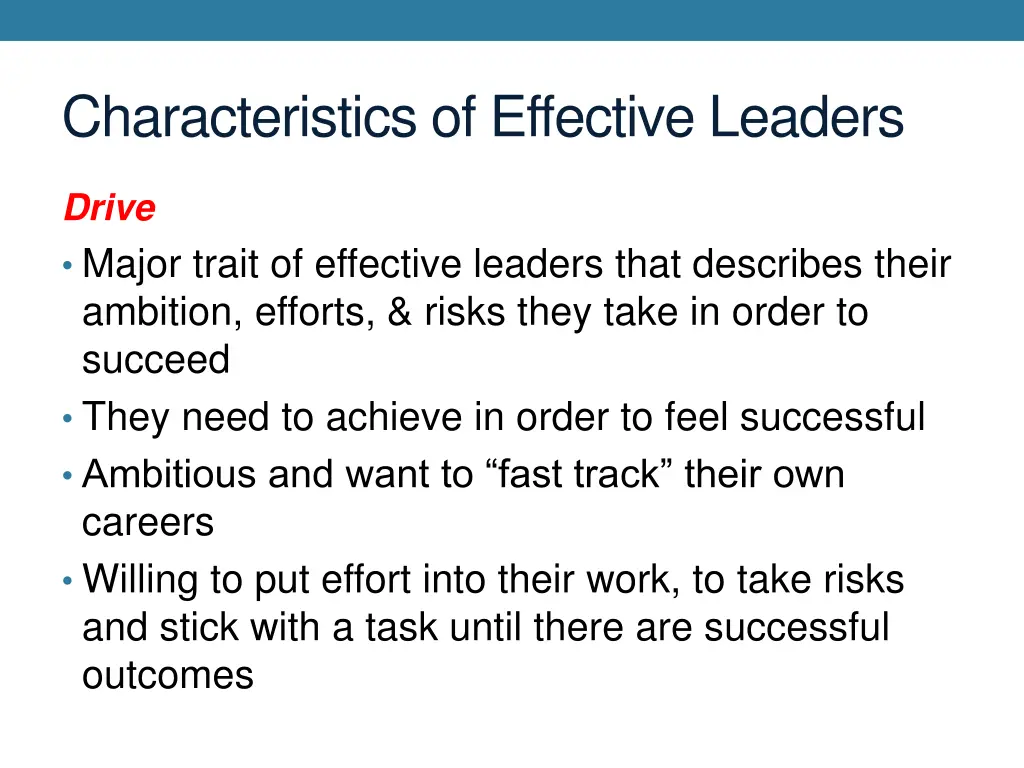 characteristics of effective leaders 2