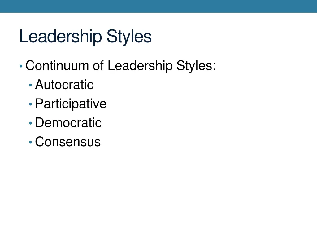 leadership styles 2