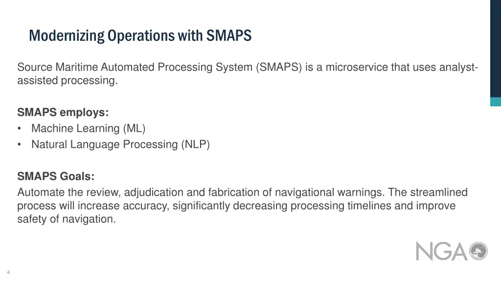 modernizing operations with smaps