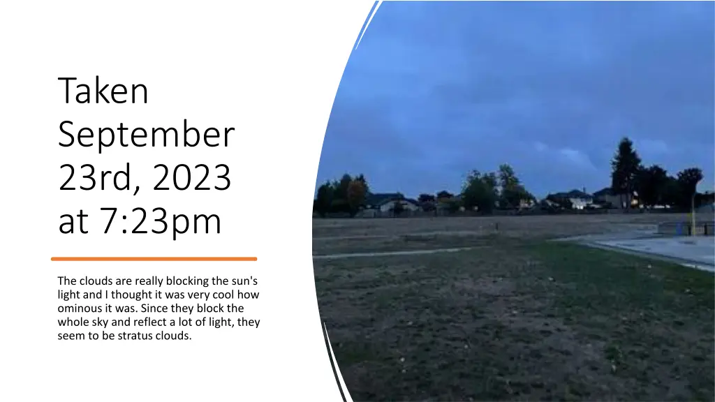 taken september 23rd 2023 at 7 23pm