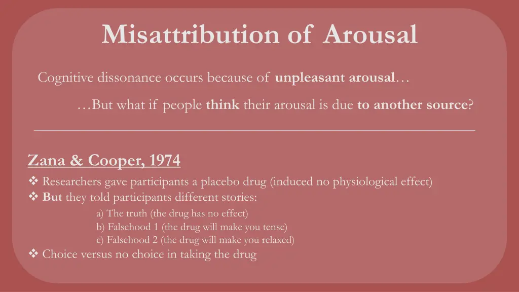 misattribution of arousal