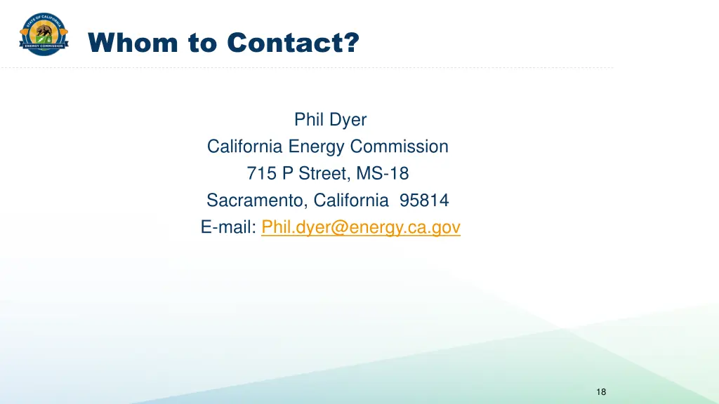 whom to contact