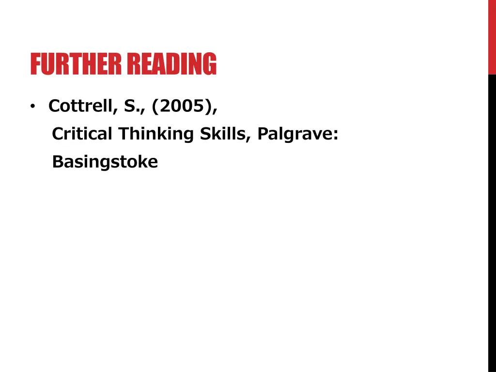 further reading