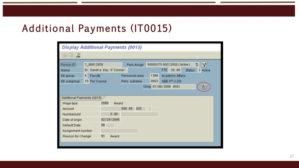 additional payments it0015 additional payments