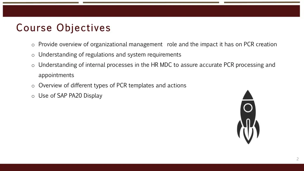 course objectives course objectives