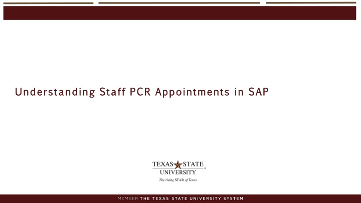 understanding staff pcr appointments