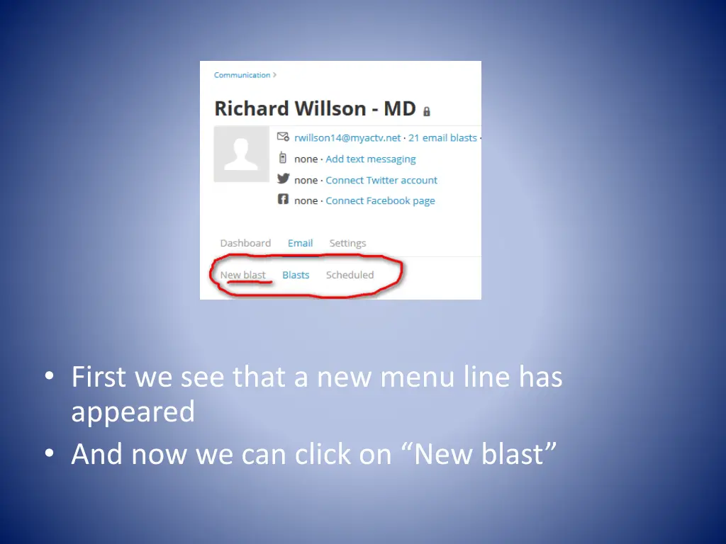 first we see that a new menu line has appeared