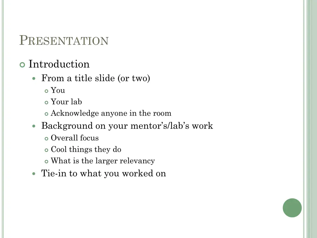 p resentation