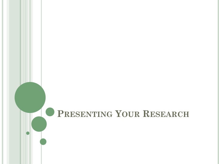 p resenting y our r esearch