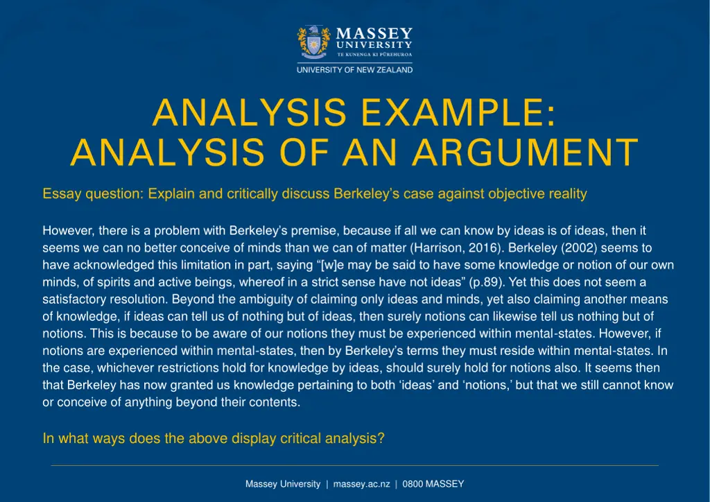 analysis example analysis of an argument