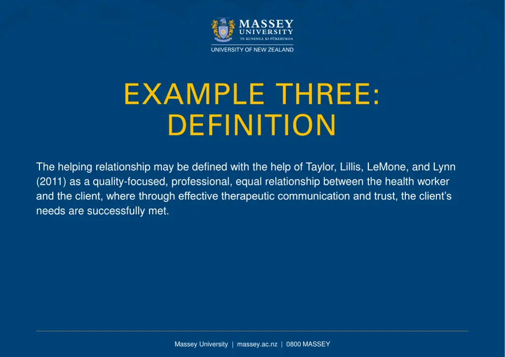 example three definition